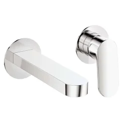 Miscelatore lavabo Batabanó a incasso a parete cromo H80 L260 P210 mm