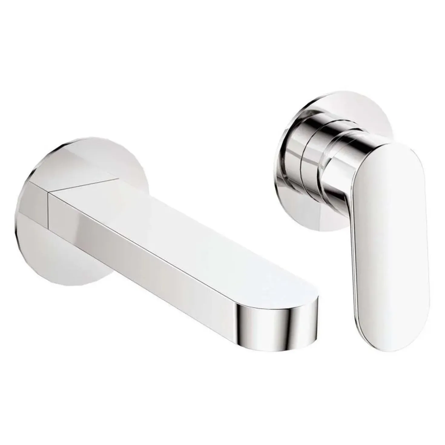 Miscelatore lavabo Batabanó a incasso a parete cromo H80 L260 P210 mm
