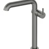 Miscelatore lavabo Limonar alto con bocca rettangolare titanio