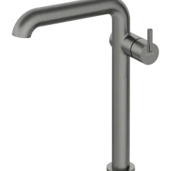 Miscelatore lavabo Limonar alto con bocca rettangolare titanio