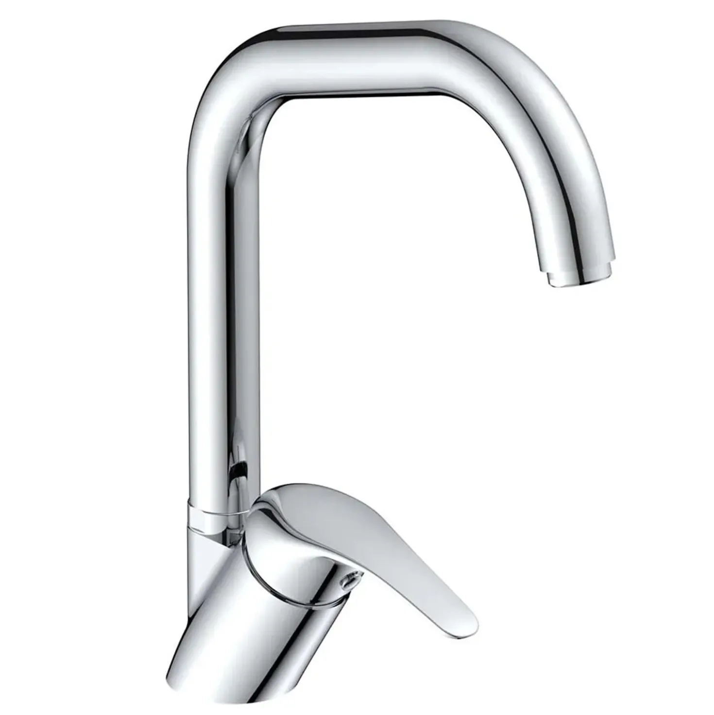 Miscelatore lavello Aquasanit Ventura a bocca alta cromato Ø 40 cm