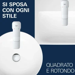 Miscelatore monocomando doccia esterno Grohe Dice cromo