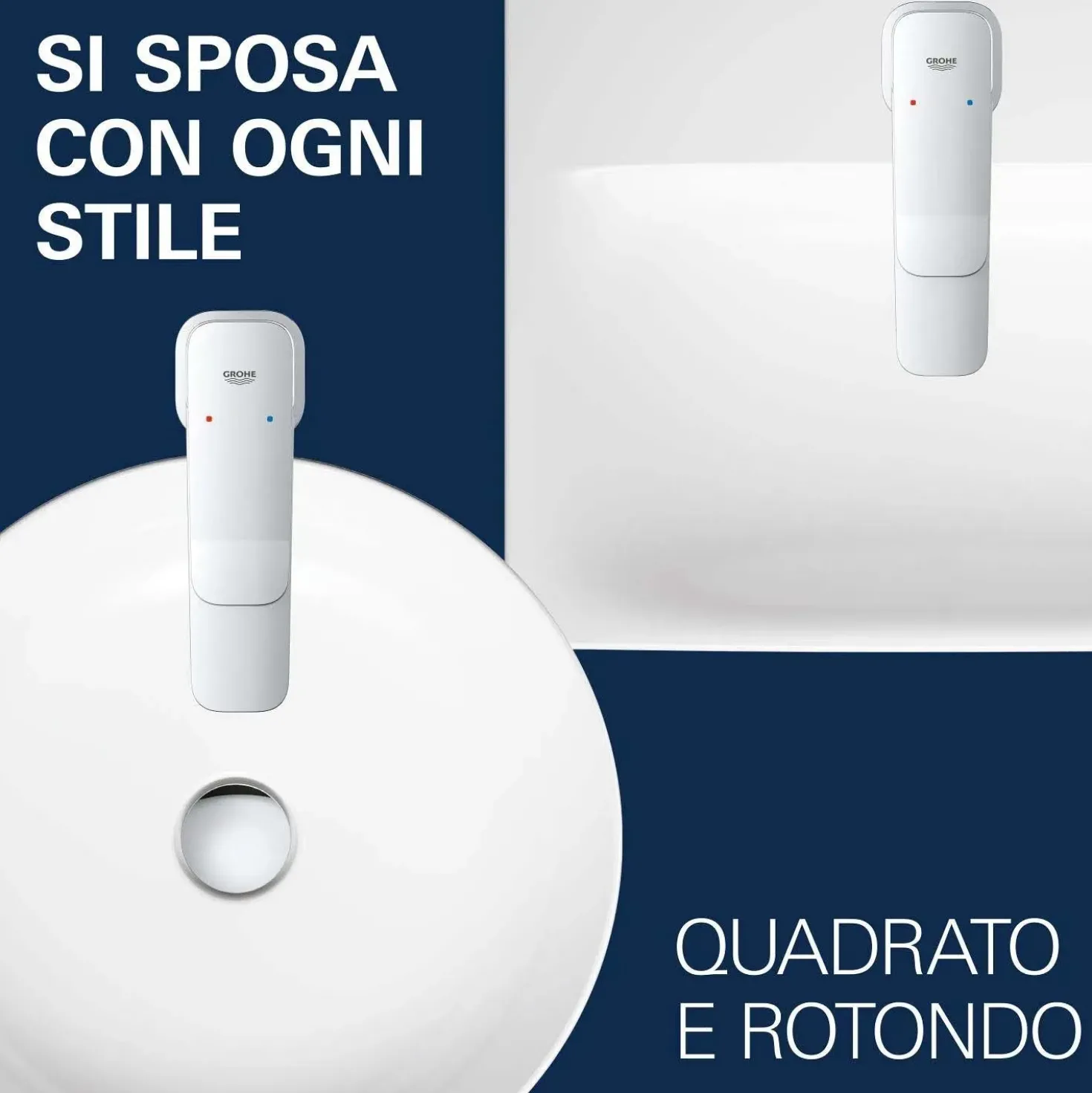 Miscelatore monocomando doccia esterno Grohe Dice cromo