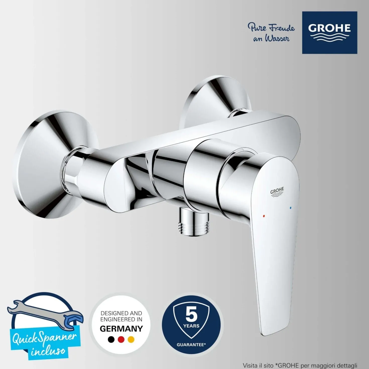 Miscelatore monocomando esterno doccia GROHE QUICKFIX Start Edge