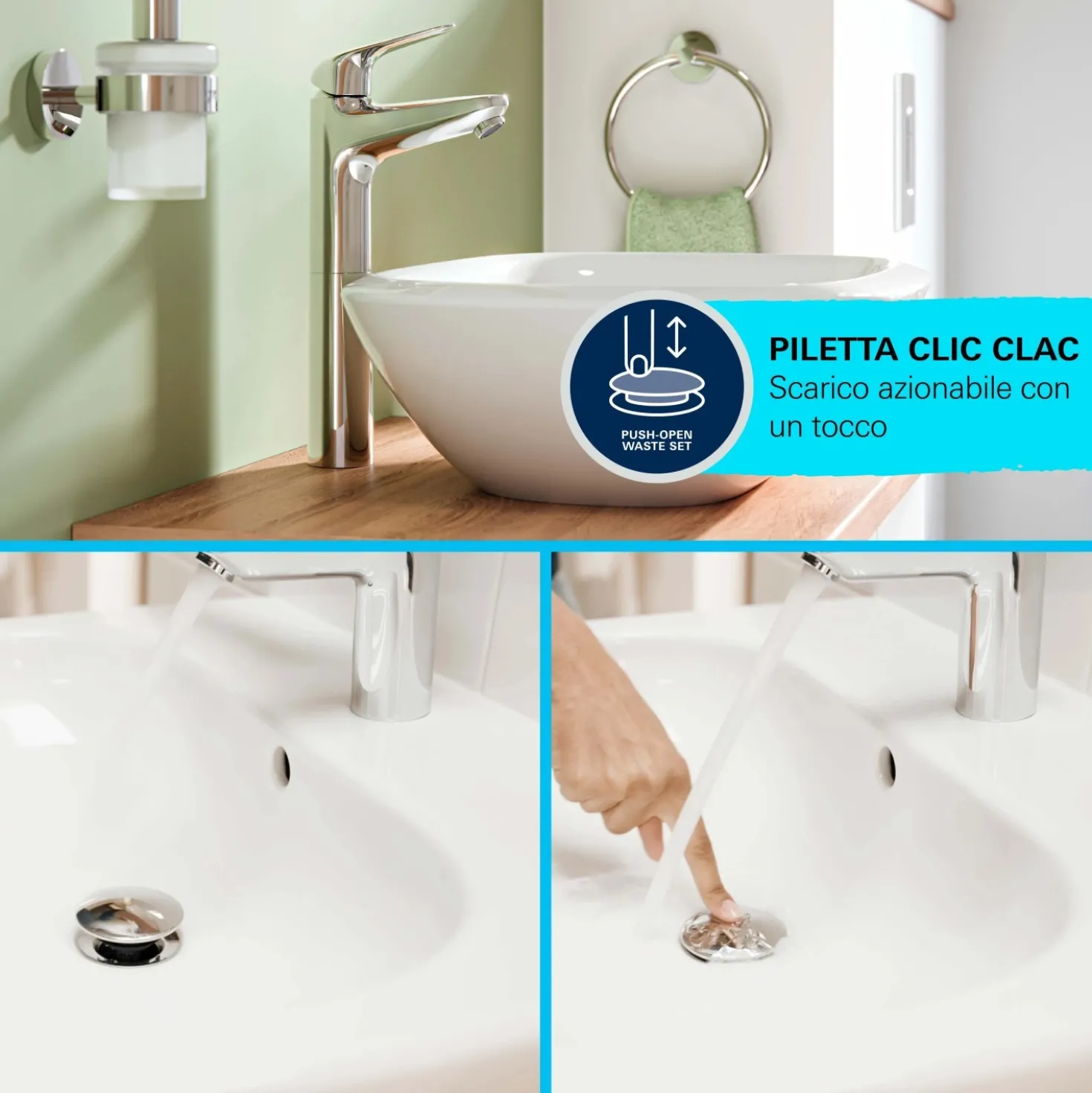 Miscelatore monocomando Swift per lavabo tg XL cromo