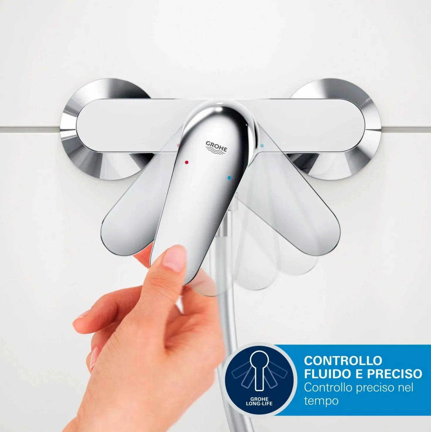 Miscelatore monocomando Swift incasso vasca-doccia cromo