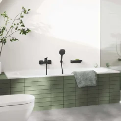 Miscelatore monocomando vasca esterno Grohe Dice nero opaco