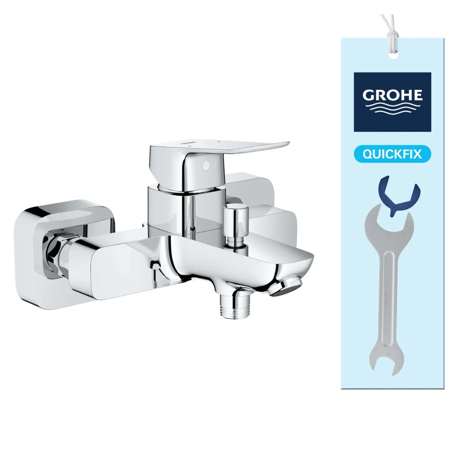 Miscelatore monocomando vasca esterno Grohe Dice cromo