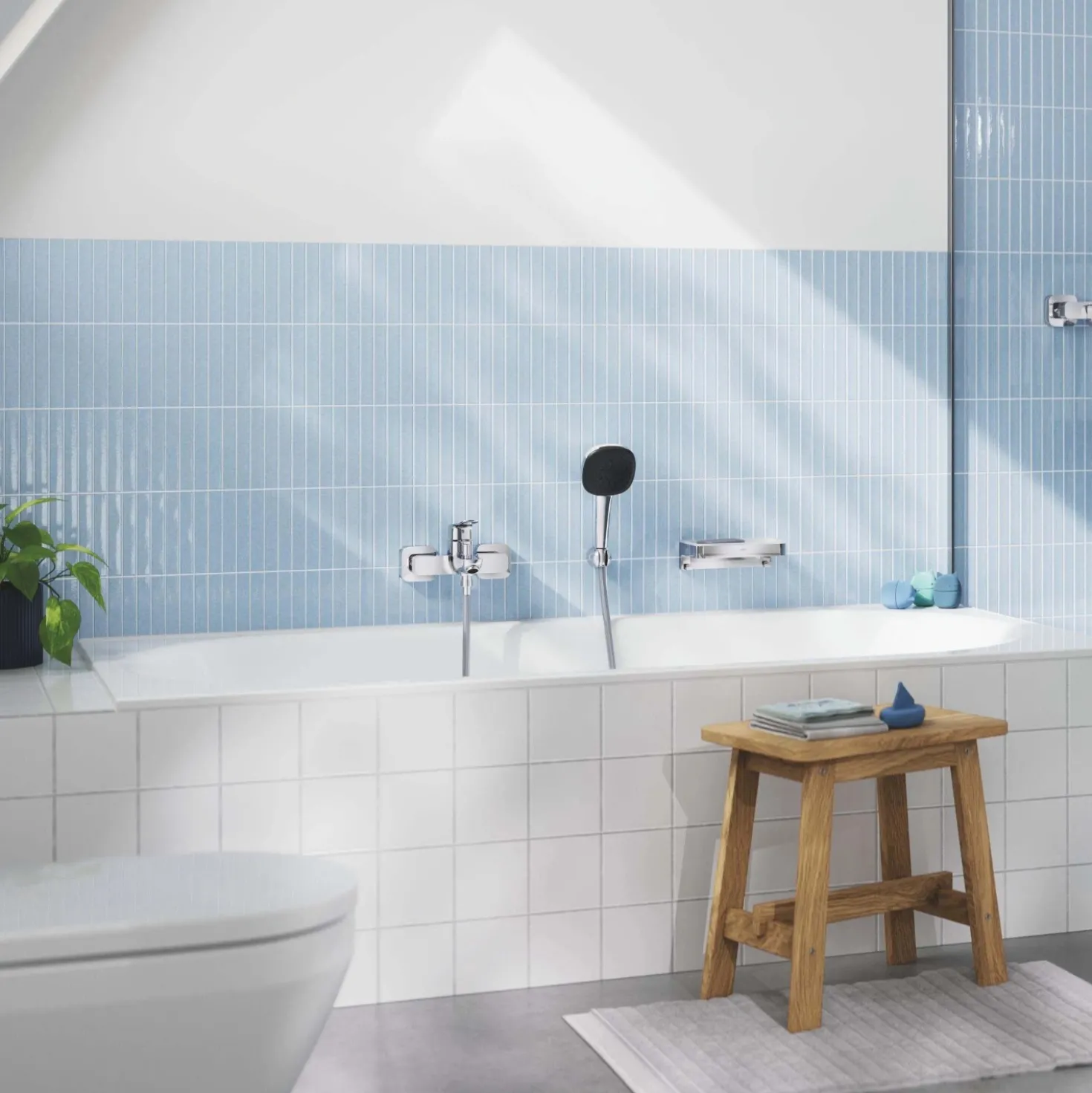 Miscelatore monocomando vasca esterno Grohe Dice cromo