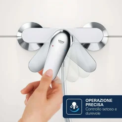 Miscelatore monocomando vasca esterno Grohe Dice cromo