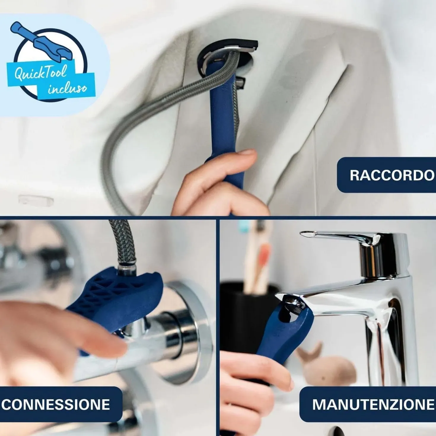 Miscelatore per lavabo Grohe Dice nero opaco