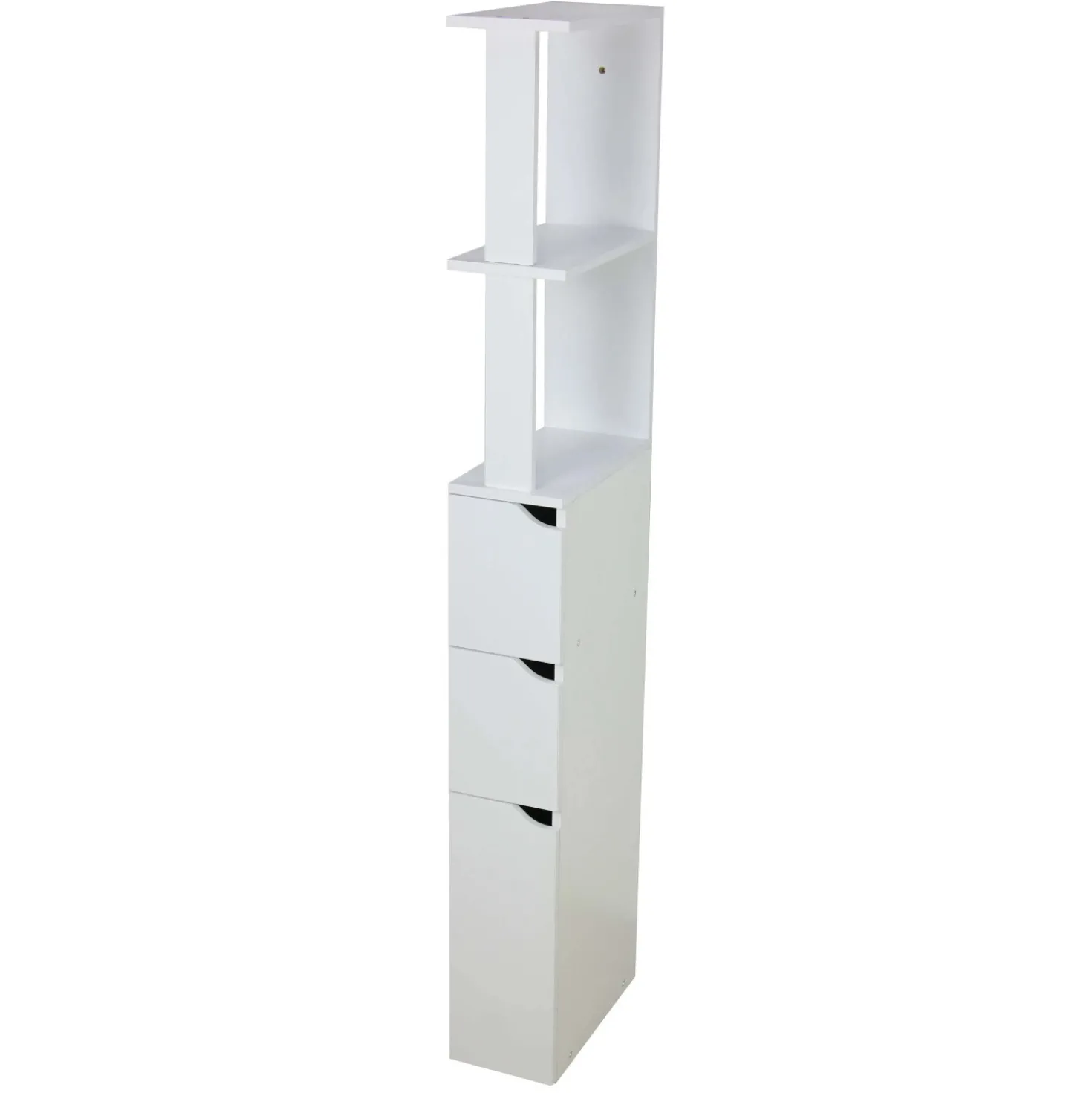 Mobile bagno a colonna in pannello truciolare 2 cassetti 15x3x136 cm