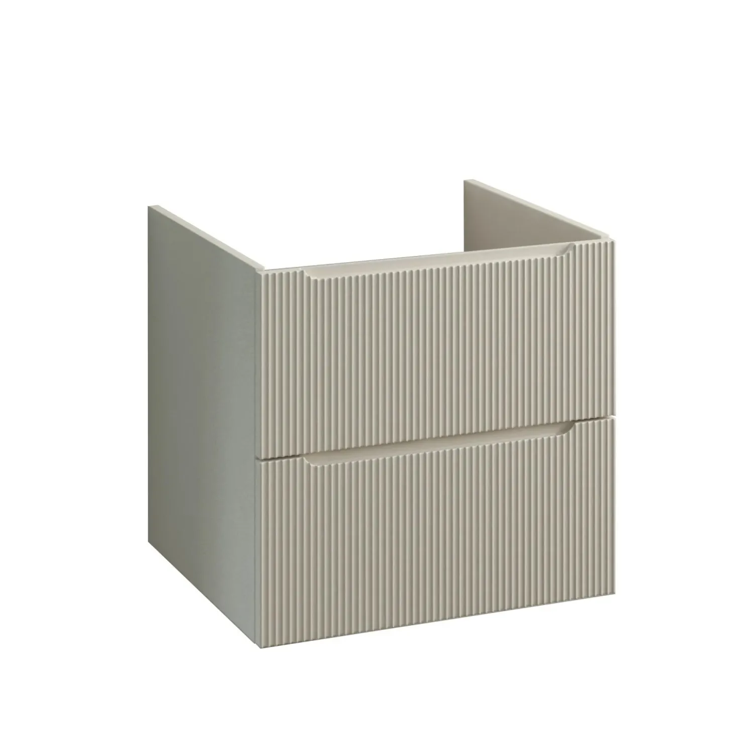 Mobile bagno base lavabo sospeso Dune 59x54x45 cm bianco crema