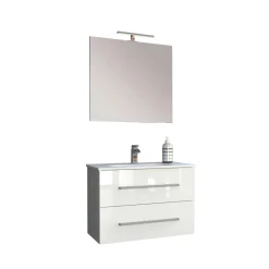Mobile bagno base lavabo sospeso Mary 75x45 cm bianco