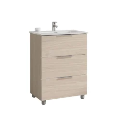 Mobile bagno base lavabo a terra Chloe 59,5x79x45,5 cm olmo rousseau