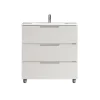 Mobile bagno base lavabo a terra Chloe 79x79x45,5 cm bianco frassino
