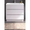 Mobile bagno base lavabo a terra Barrio 106x87,5x51 cm bianco laccato