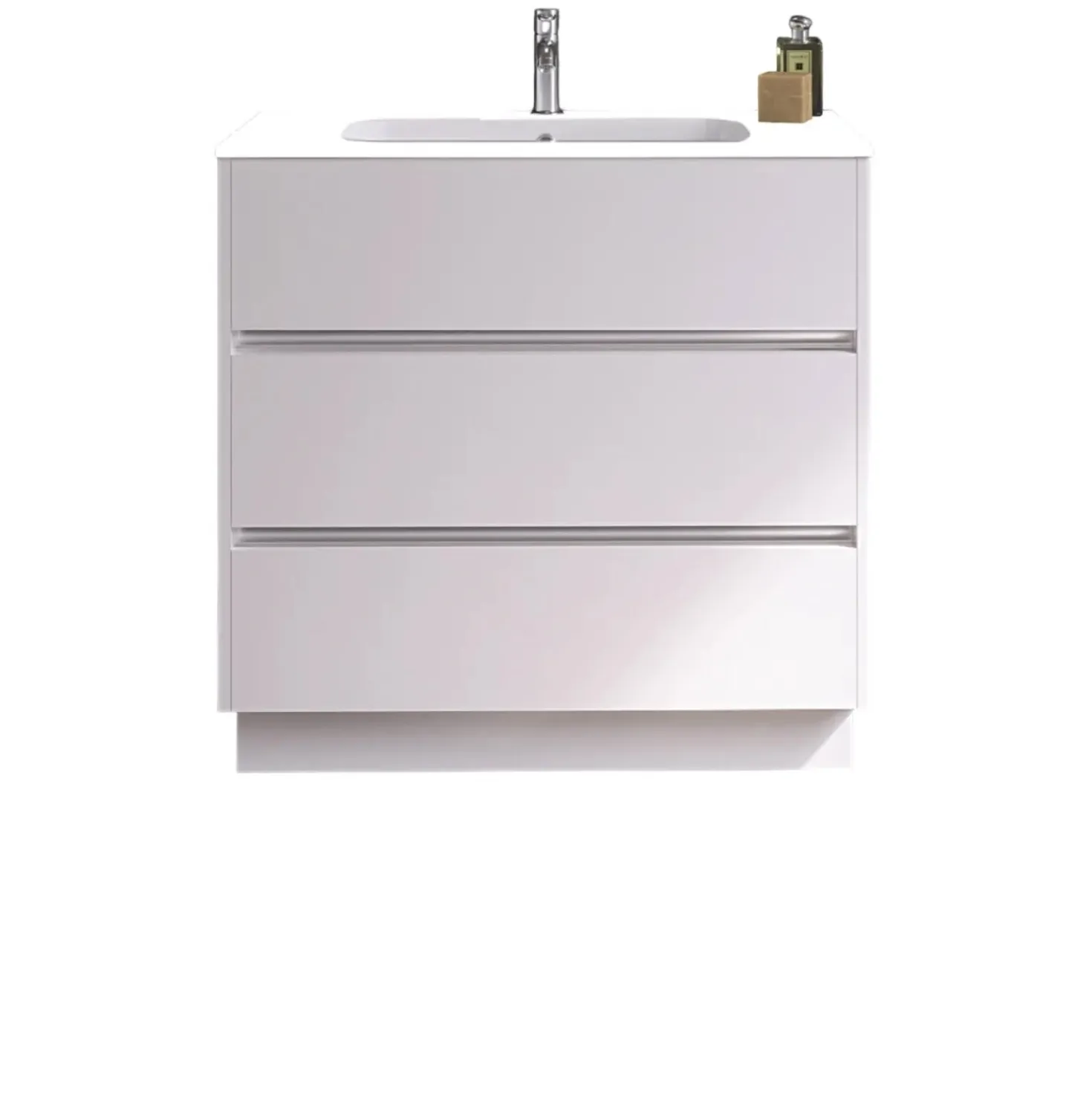Mobile bagno base lavabo a terra Barrio 106x87,5x51 cm bianco laccato