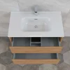 Mobile bagno base lavabo sospesa Ness 81 2/C honey 81x46 cm