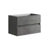 Mobile bagno base lavabo sospeso Boka 80x50x45 cm cemento