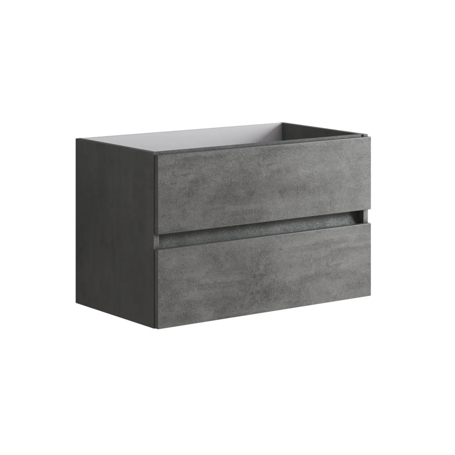 Mobile bagno base lavabo sospeso Boka 80x50x45 cm cemento