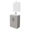 Mobile bagno base lavabo a terra Minitower 66x87x38 cm grigio