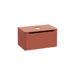 Mobile bagno base lavabo sospeso 1 cassetto Integra Round 80 cm terracotta