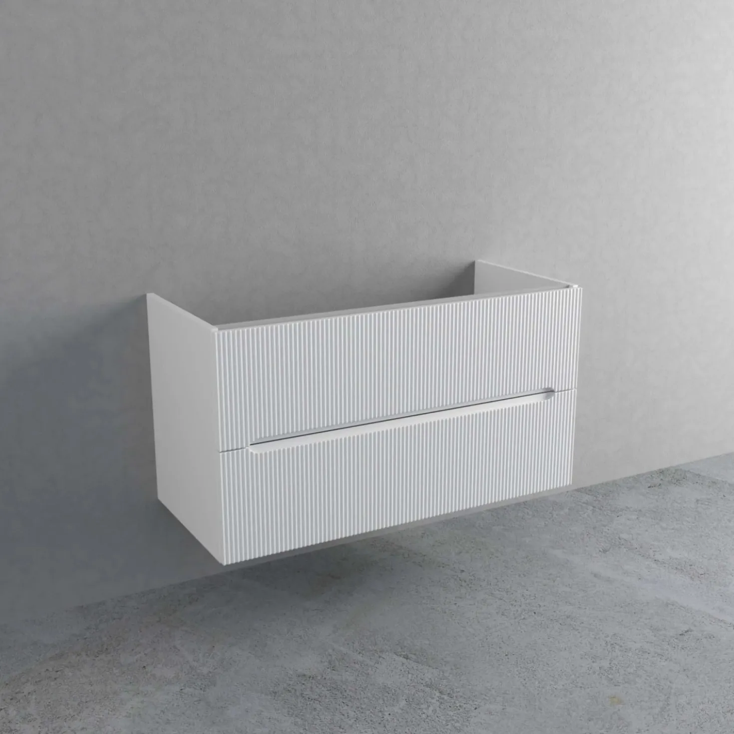 Mobile bagno base lavabo sospeso L 99 x H 54 x P 45 cm bianco opaco