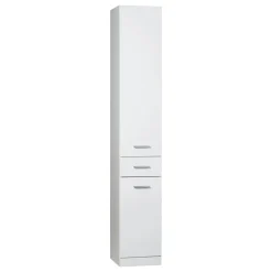 Mobile bagno colonna a terra 33x180 cm bianco lucido