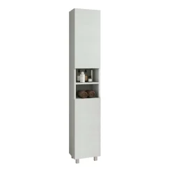 Mobile bagno colonna a terra Chloe 30x181x34 cm bianco frassino
