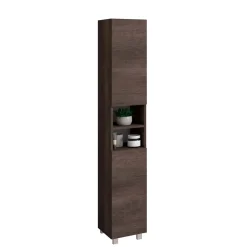 Mobile bagno colonna a terra Chloe 30x181x34 cm rovere scuro