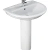 Mobile bagno colonna lavabo serie Fiore 69x22x20 cm