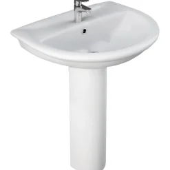 Mobile bagno colonna lavabo serie Fiore 69x22x20 cm