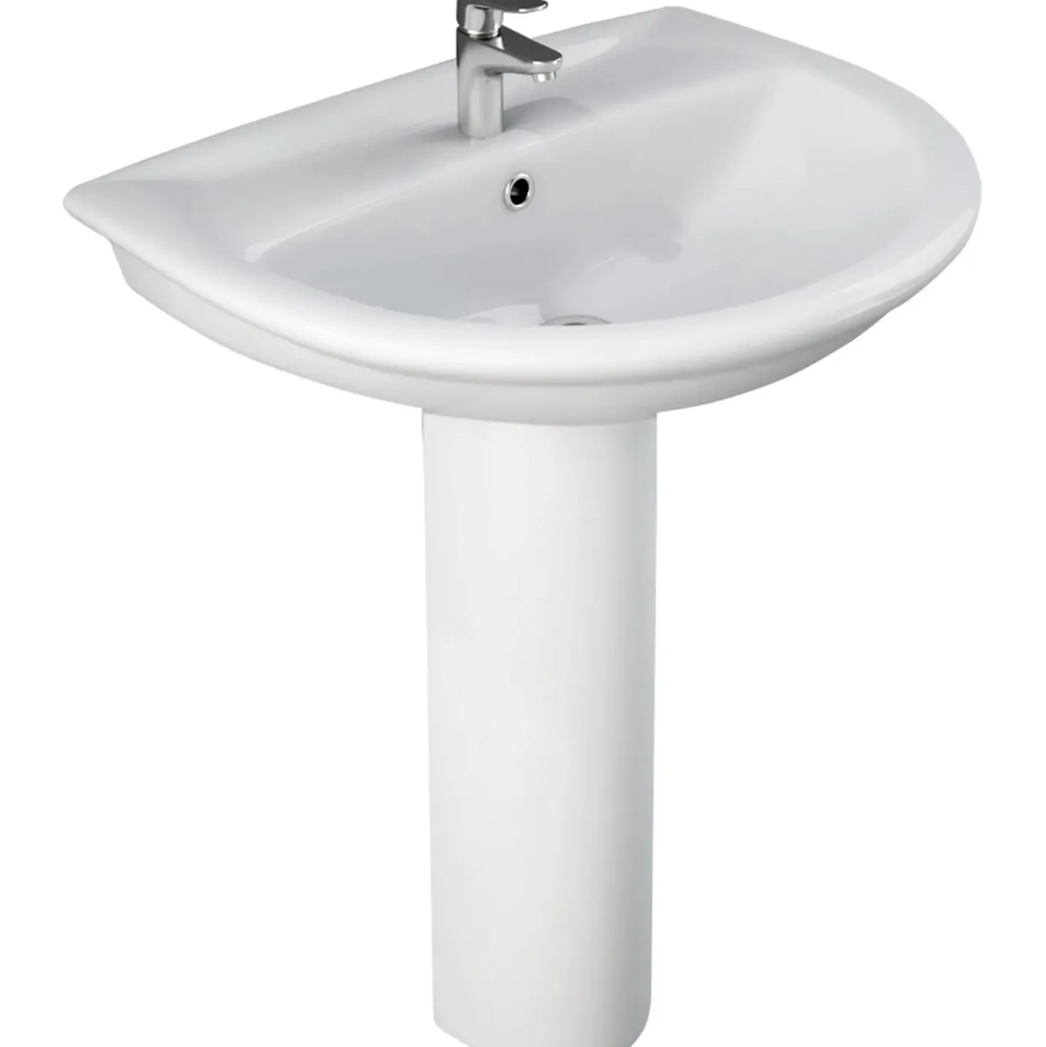 Mobile bagno colonna lavabo serie Fiore 69x22x20 cm