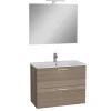 Mobile bagno con lavabo e specchio LED sospeso Stella 80x66x42 cm cordoba
