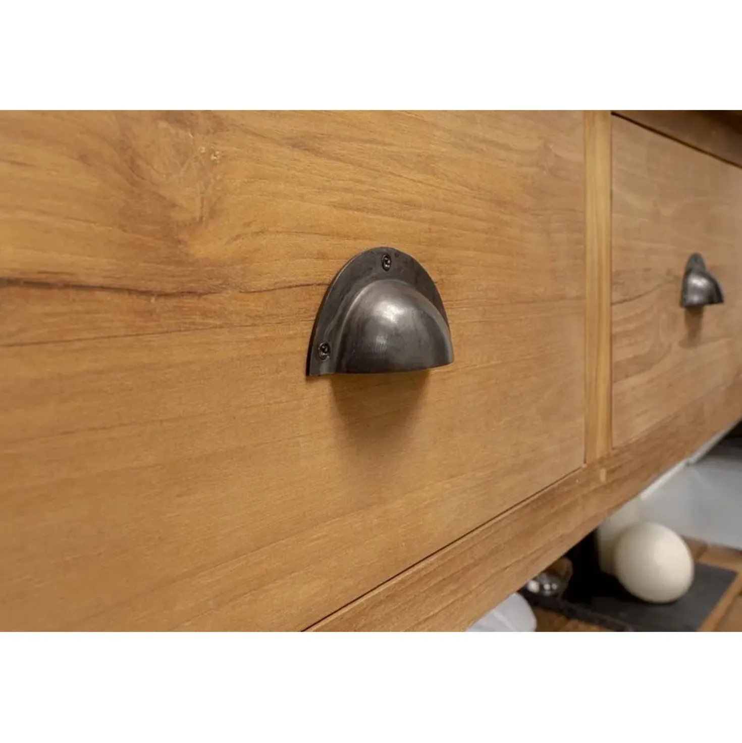 Mobile bagno in teak naturale Margaux 3 cassetti