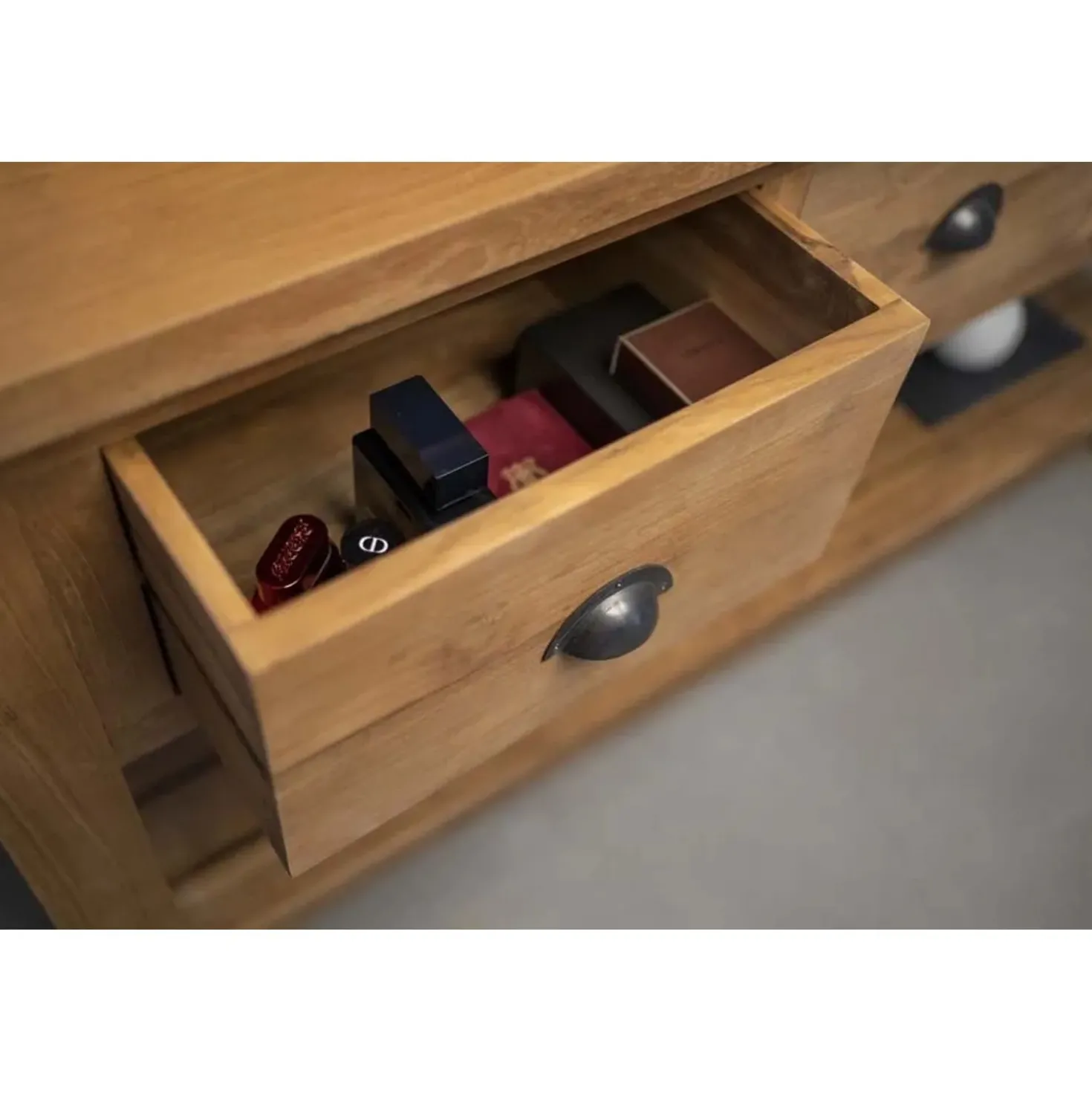 Mobile bagno in teak naturale Margaux 3 cassetti