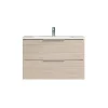Mobile bagno sottolavabo sospeso Chloe 80x50x45 cm olmo rousseau
