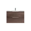 Mobile bagno sottolavabo sospeso Chloe 80x50x45 cm rovere scuro