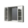 Mobile bagno specchiera 2 ante L81xH60xP16 cm bianco