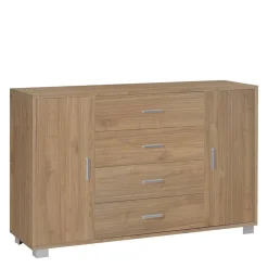 Mobile cassettiera in kit Sarmog 4 cassetti 112x70x41 cm noce