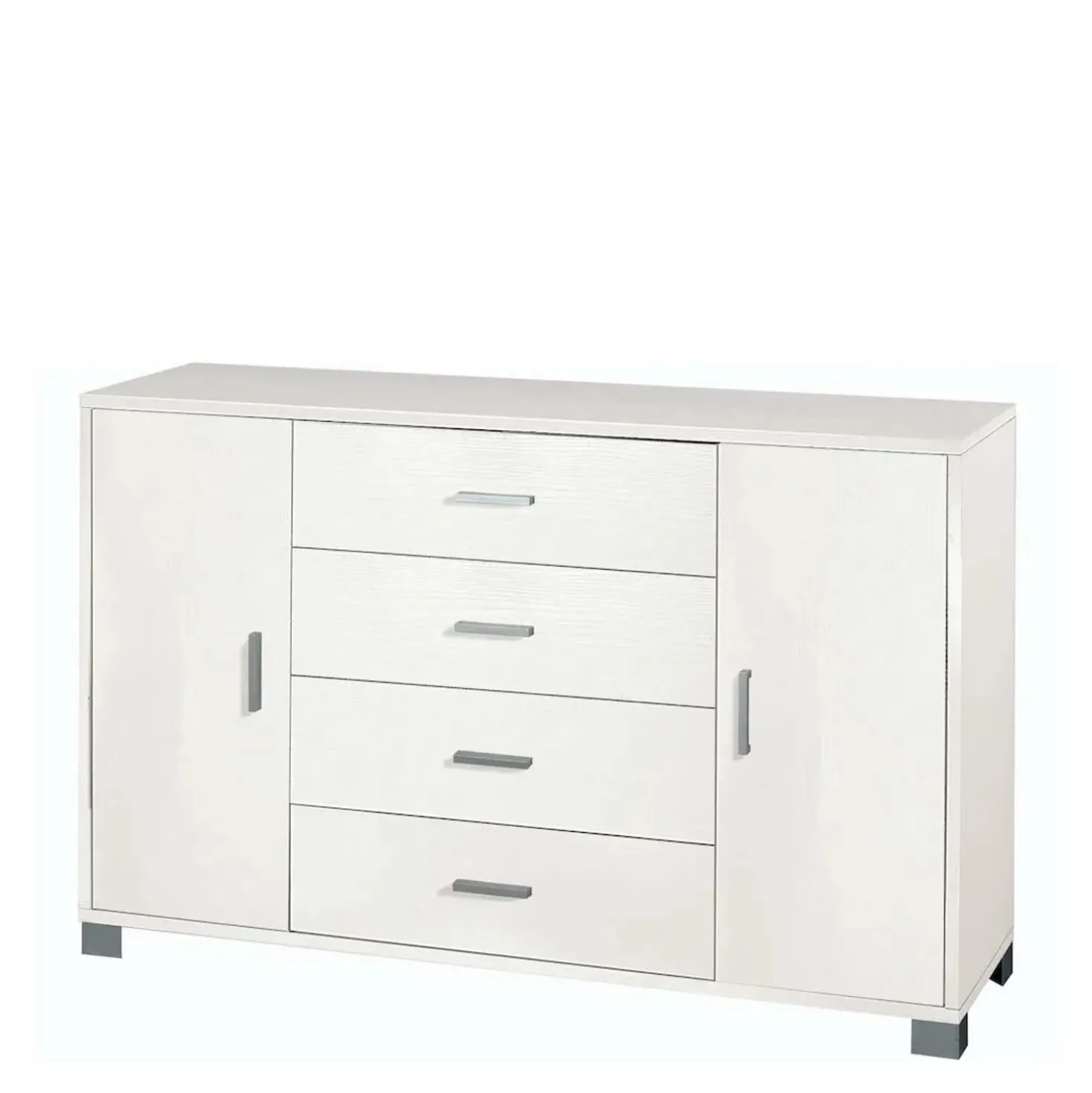 Mobile cassettiera in kit Sarmog 4 cassetti 112x70x41 cm bianco
