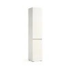 Mobile colonna con cestello biancheria 2 ripiani 45x37x195 cm bianco