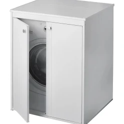 Mobile coprilavatrice in pvc 70x60x94 cm bianco