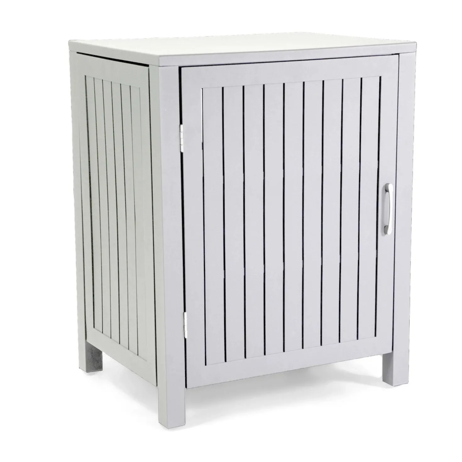 Mobile da esterno in alluminio bianco 70x54,5x90 cm
