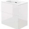 Mobile lavabo con lavabo Idrostile 600x600 mm bianco brillante