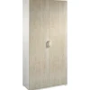 Mobile multiuso con doppia anta 4 ripiani regolabili 195x90x45 cm rovere