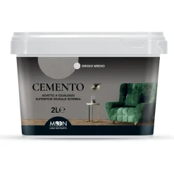 Moon decorativo effetto cemento Grigio Medio