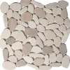 Mosaico Ciottolo piatto cm 30x30 in pietra naturale