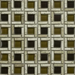 Mosaico decorativo Cesto brown 29,5 cm x 29,5 cm